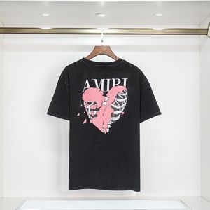 amiri✨ New printed round neck short-sleeved T-shirt